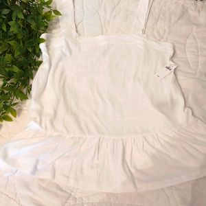 NWT GAP PEPLUM SLEEVELESS TOP M